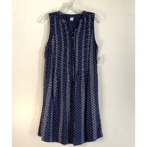 Old Navy Lace Up Swing Dress Medium